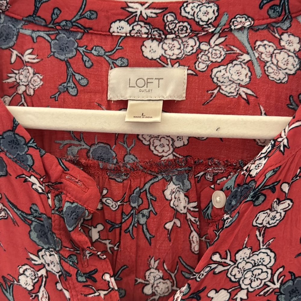 Loft 3/4 Button Down Top. - image 2